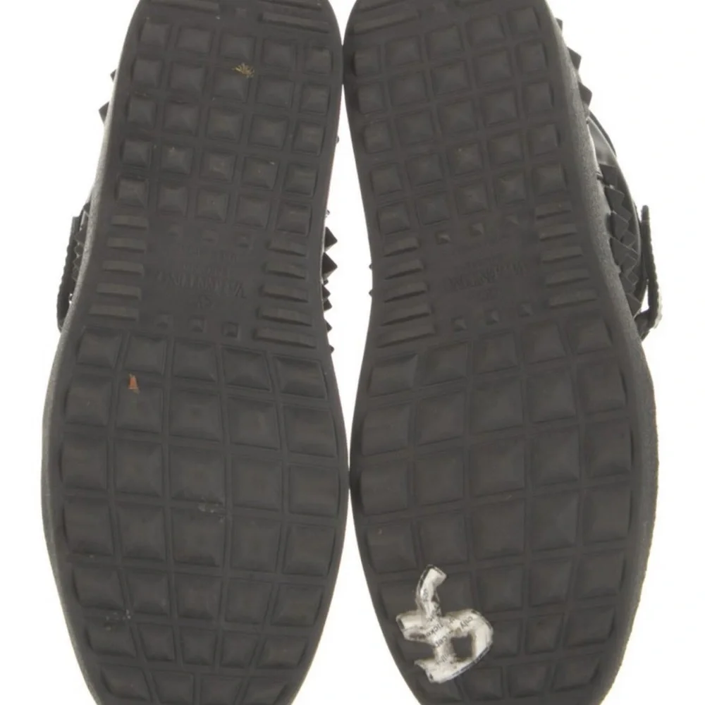 Valentino Rock Stud High Top Black Sneakers - Picture 9 of 9